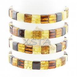 Mix color amber bracelet cube beads